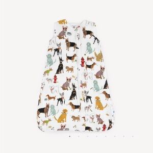 Little Unicorn - woof (Dog Prin) muslin cotton sleep sack